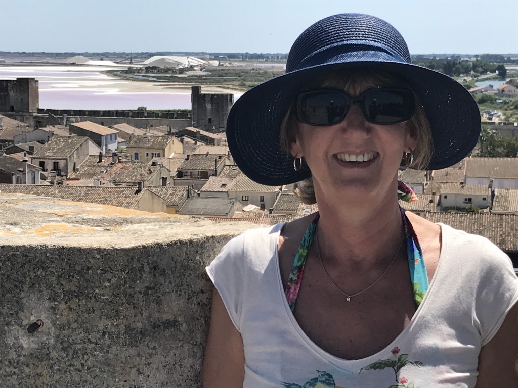 Carole à Aigues-Mortes en 2017